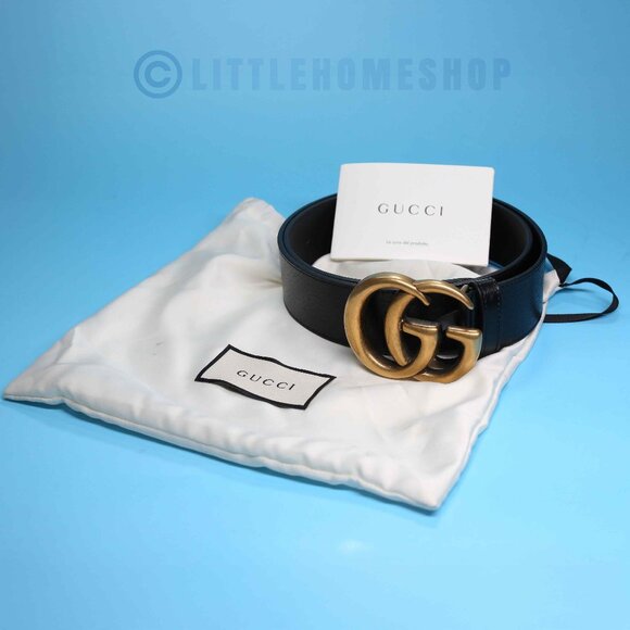 Gucci Accessories - NEW!  Gucci GG Marmot Wide Belt, Black, Size 80